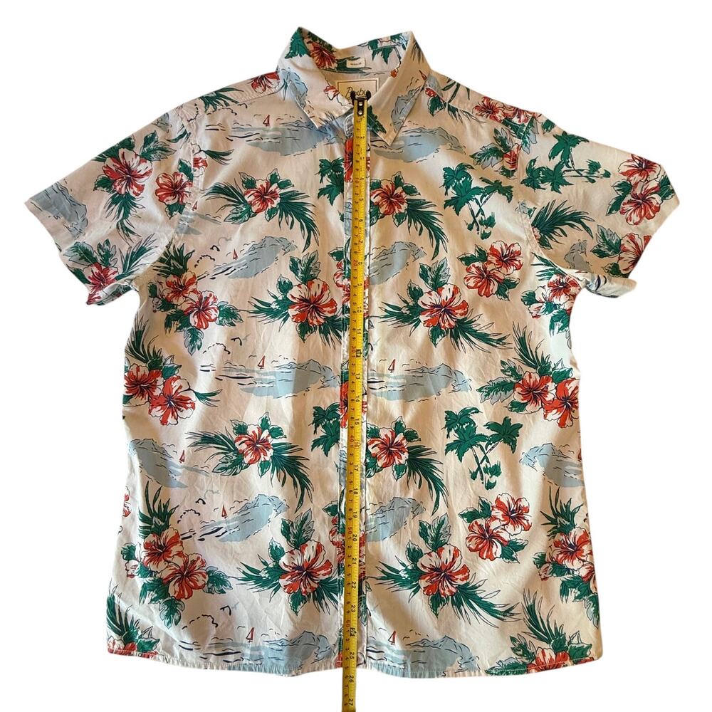 Bixby Nomad Men’s Casual Short Sleeve Shirt Tropical Design Size Med Reg Short - Picture 9 of 16